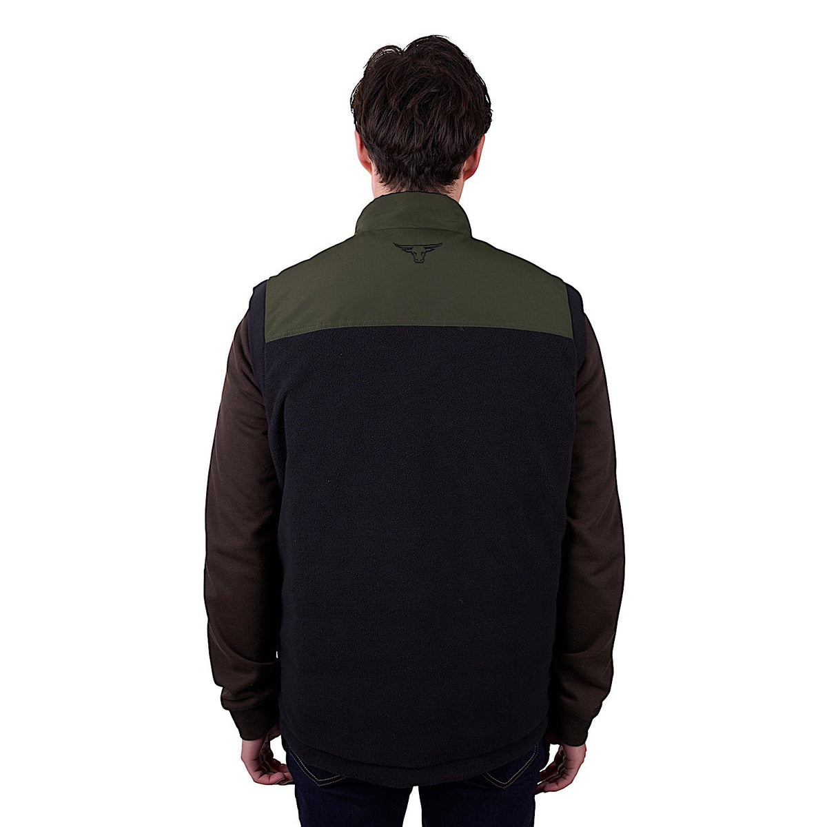 Pure Western Men’s Ralph Reversible Vest - Green/Black