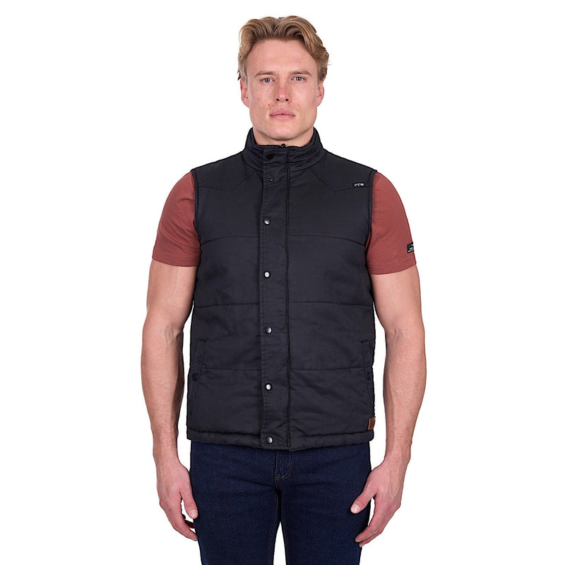 Pure Western Men’s Trevor Reversible Vest - Charcoal