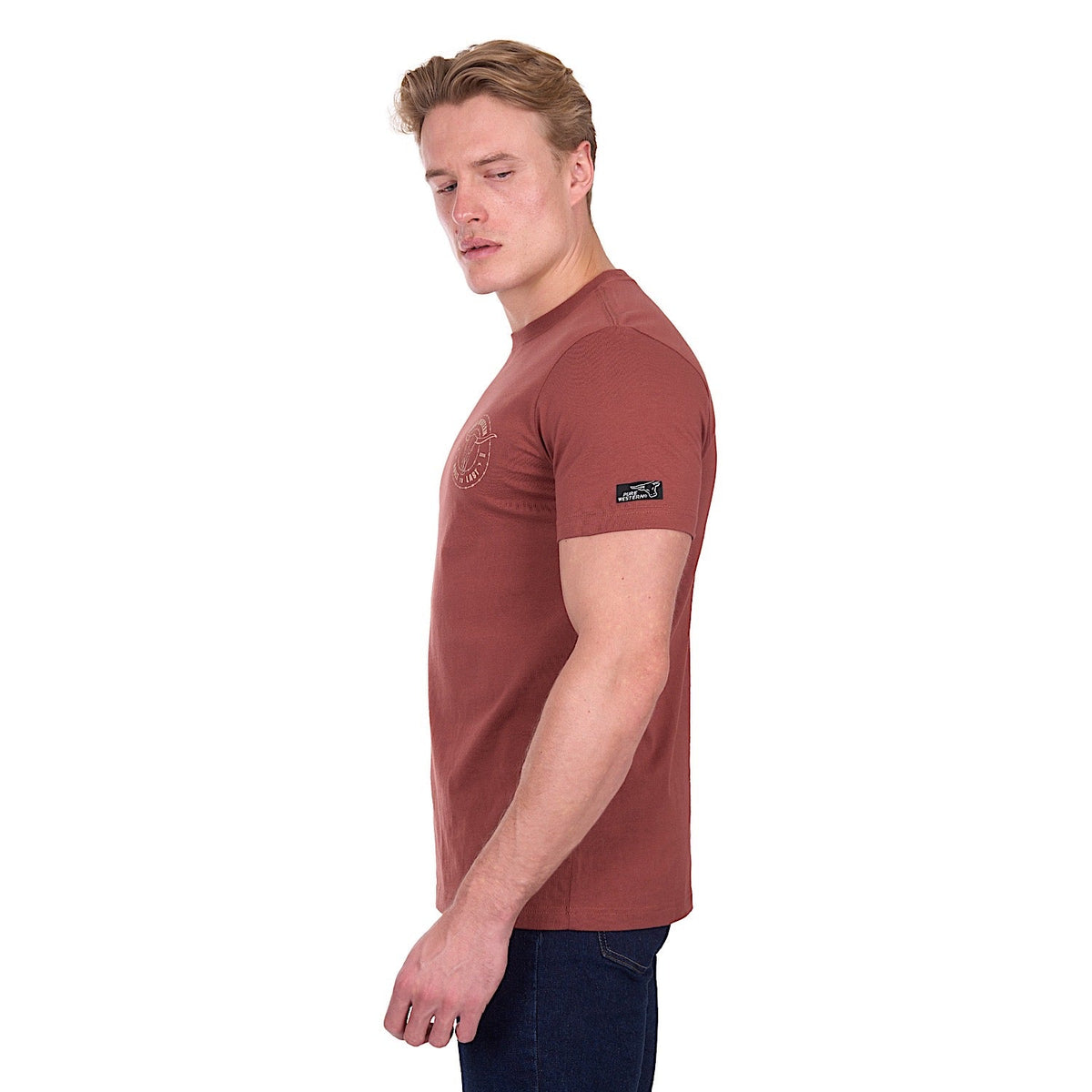 Pure Western Men’s Walker T-Shirt - Rust