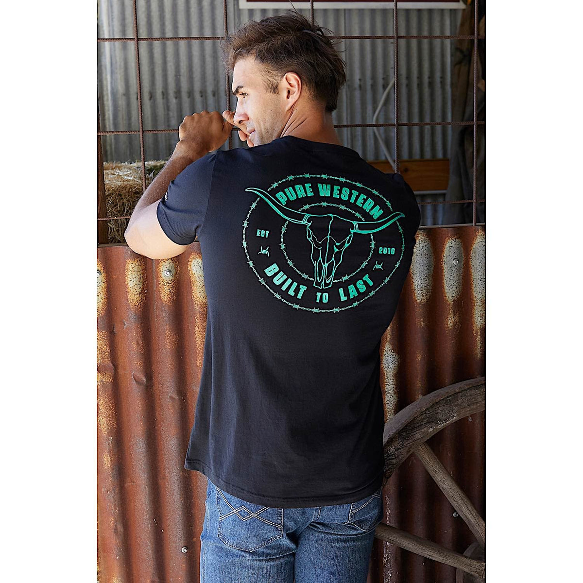 Pure Western Men’s Walker Tee Black