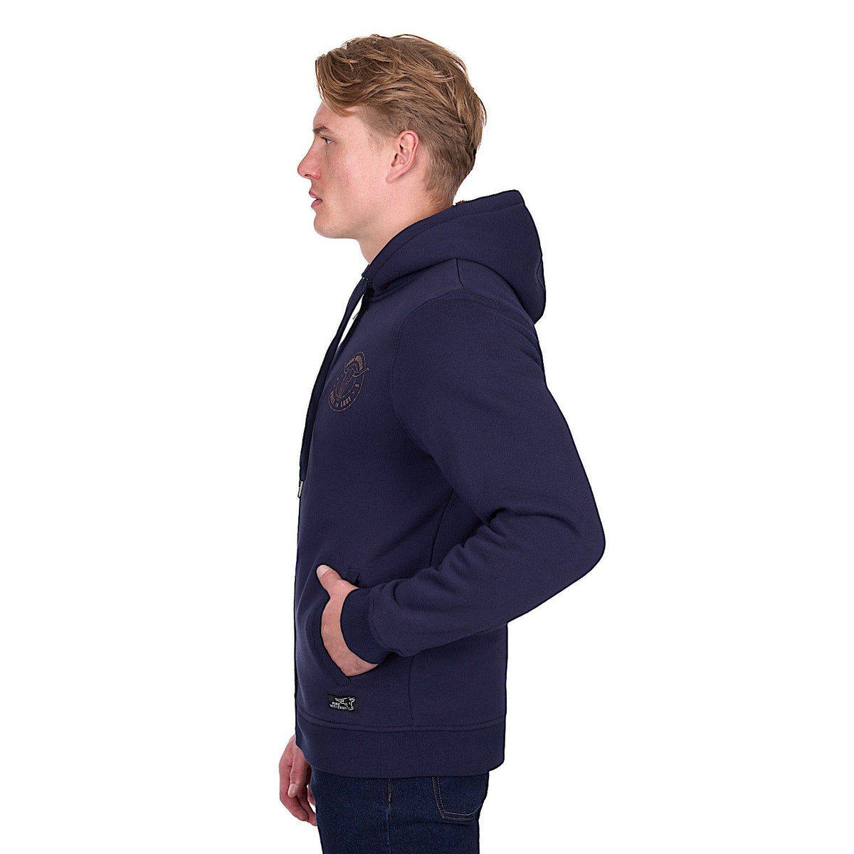 Pure Western Men’s Walker Zip Up Hoodie - Navy