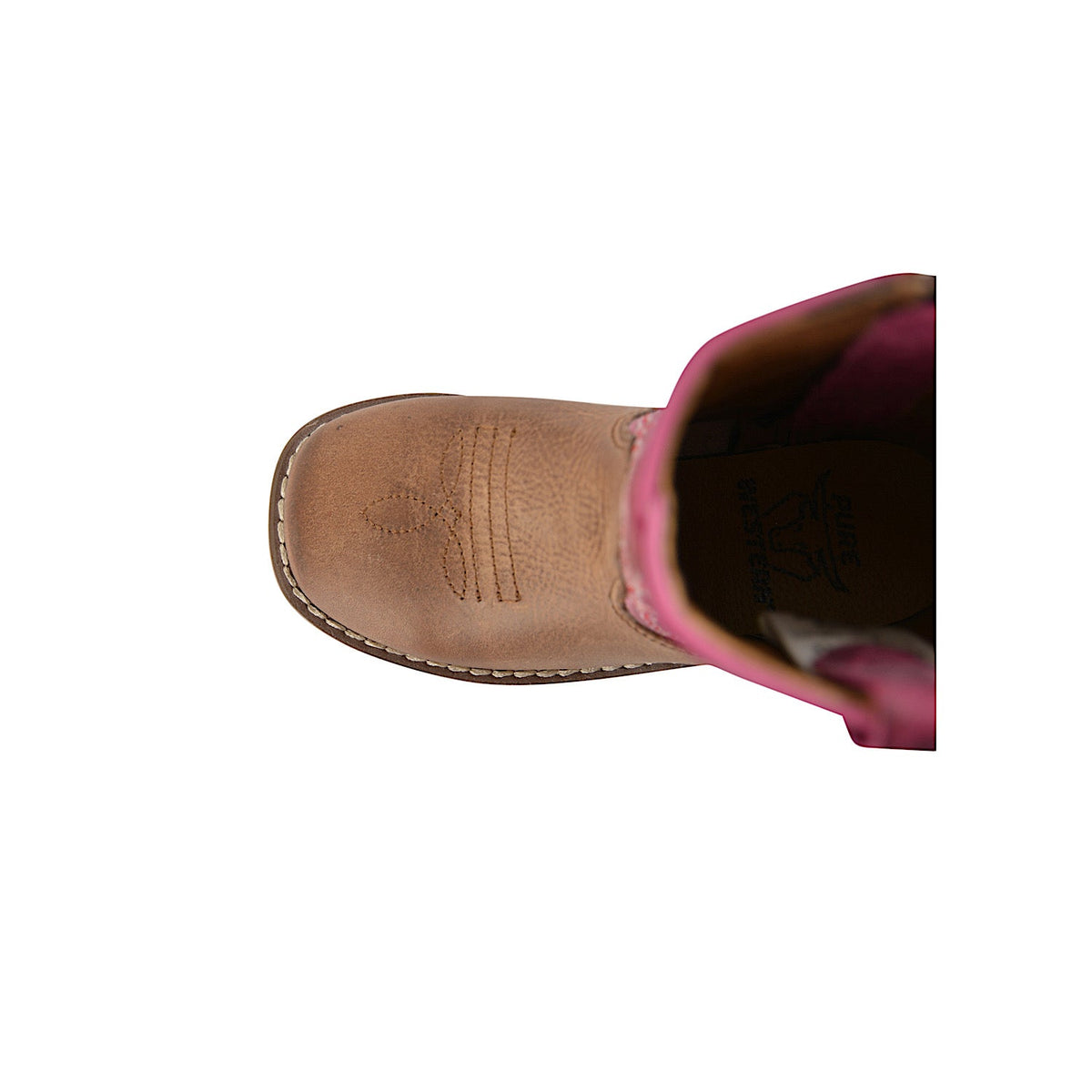 Pure Western TODDLER Molly Boot - Oil Distressed Brown/Pink
