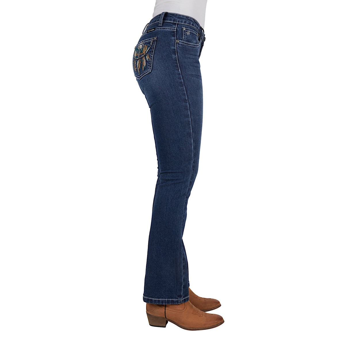 Pure Western Women’s Alba Boot Cut Jean 32’’ Leg Indigo
