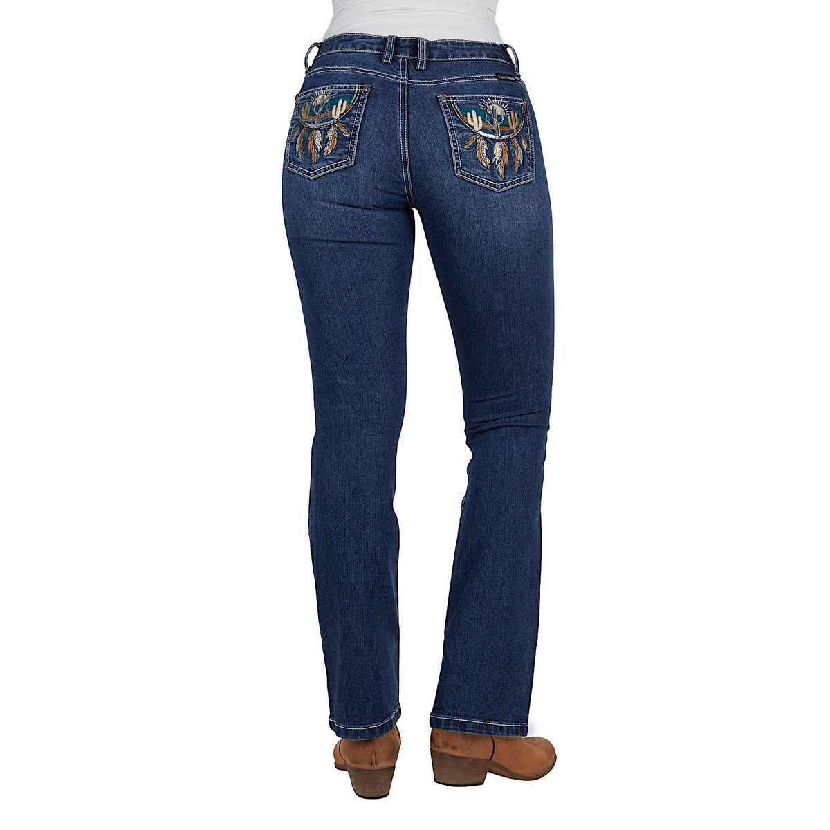 Pure Western Women’s Alba Boot Cut Jean 32’’ Leg Indigo