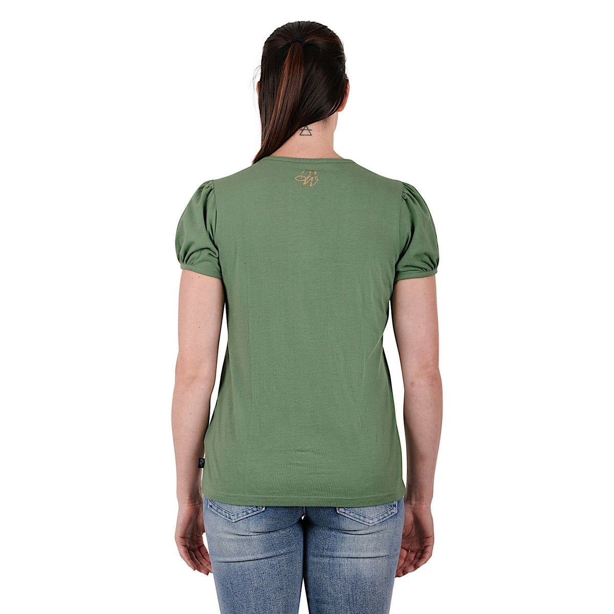 Pure Western Womens Almy Tee-Moss