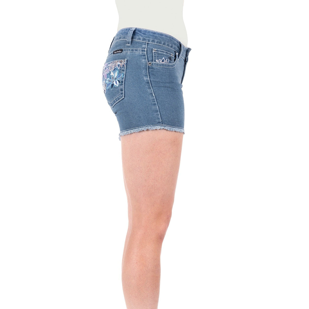 Pure Western Womens Audrey Short-Faded Blue