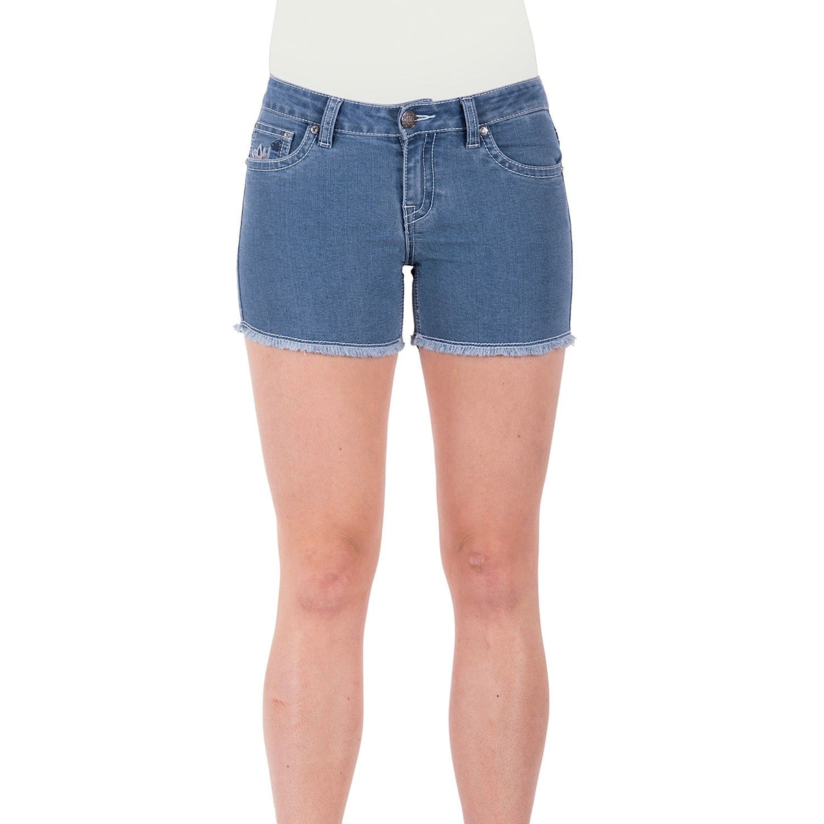 Pure Western Womens Audrey Short-Faded Blue