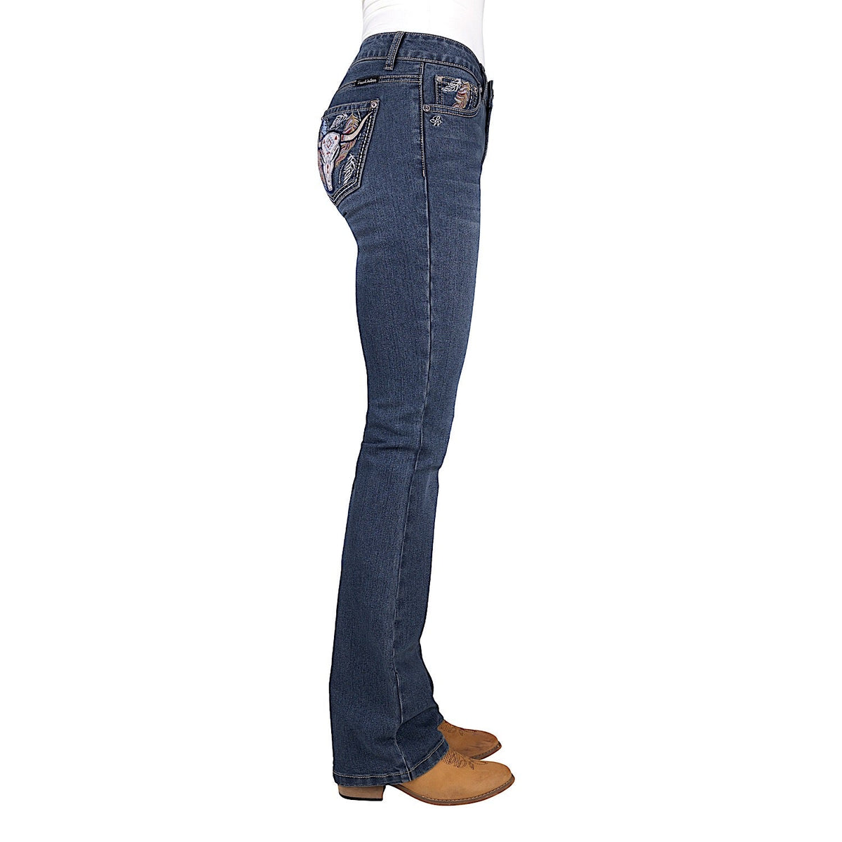 Pure Western Women’s Bec Boot Cut Jean 34’’ leg - Indigo