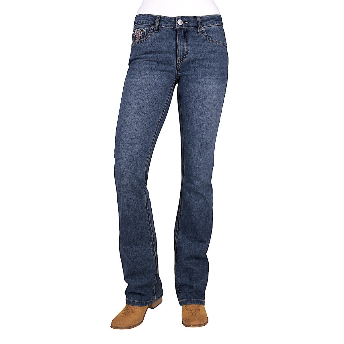 Pure Western Women’s Bec Boot Cut Jean 34’’ leg - Indigo