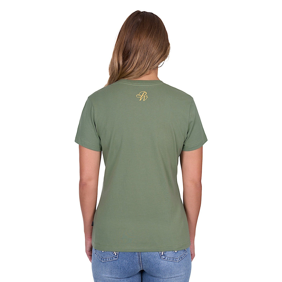 Pure Western Women’s Charlie Tee - Moss