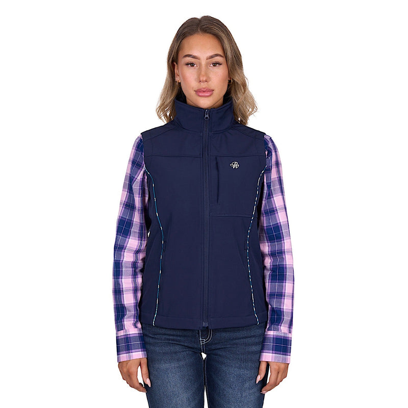 Pure Western Women’s Corine Softshell Vest - Navy