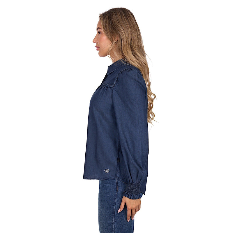 Pure Western Women’s Daniela Shirt - Blue