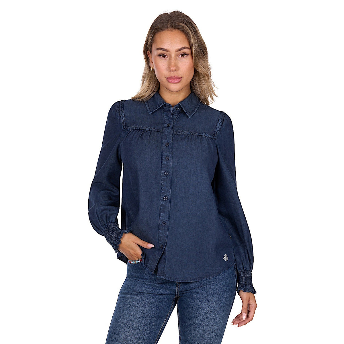 Pure Western Women’s Daniela Shirt - Blue