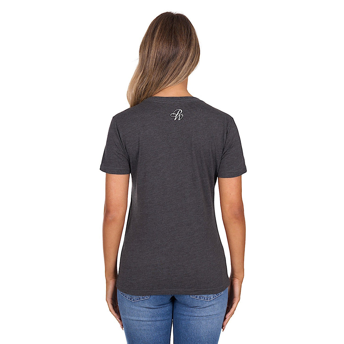 Pure Western Women’s Destiny T-Shirt - Charcoal Marle
