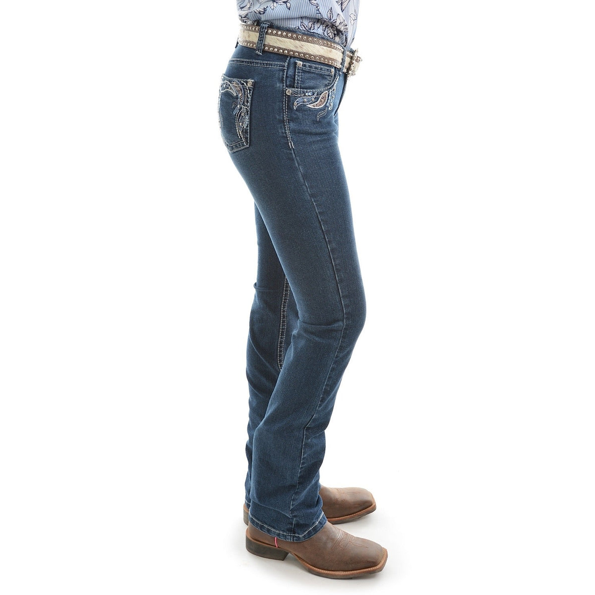 Pure Western Women’s Elora Boot Cut Jean 34’’ Leg Twilight
