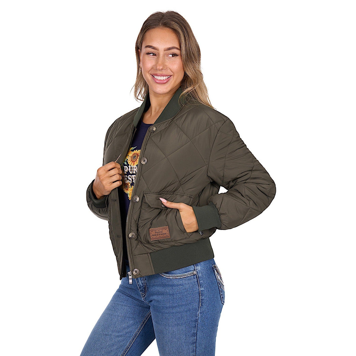 Pure Western Women’s Emelia Jacket - Green