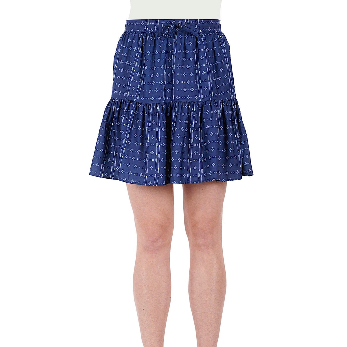 Pure Western Womens Emma Skirt-Navy