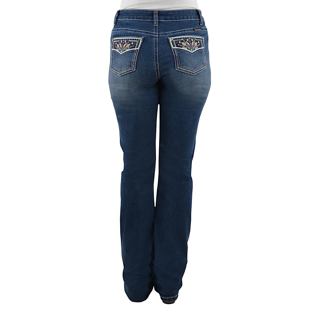 Pure Western Womens Emmaline Relaxed Rider Jean 36’’ Leg Dusk