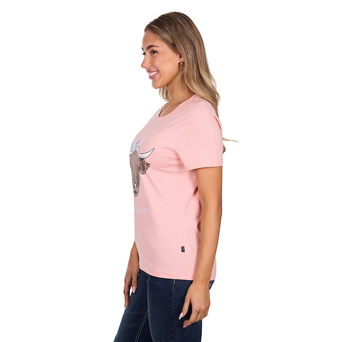 Pure Western Women’s Estelle T-Shirt - Peach