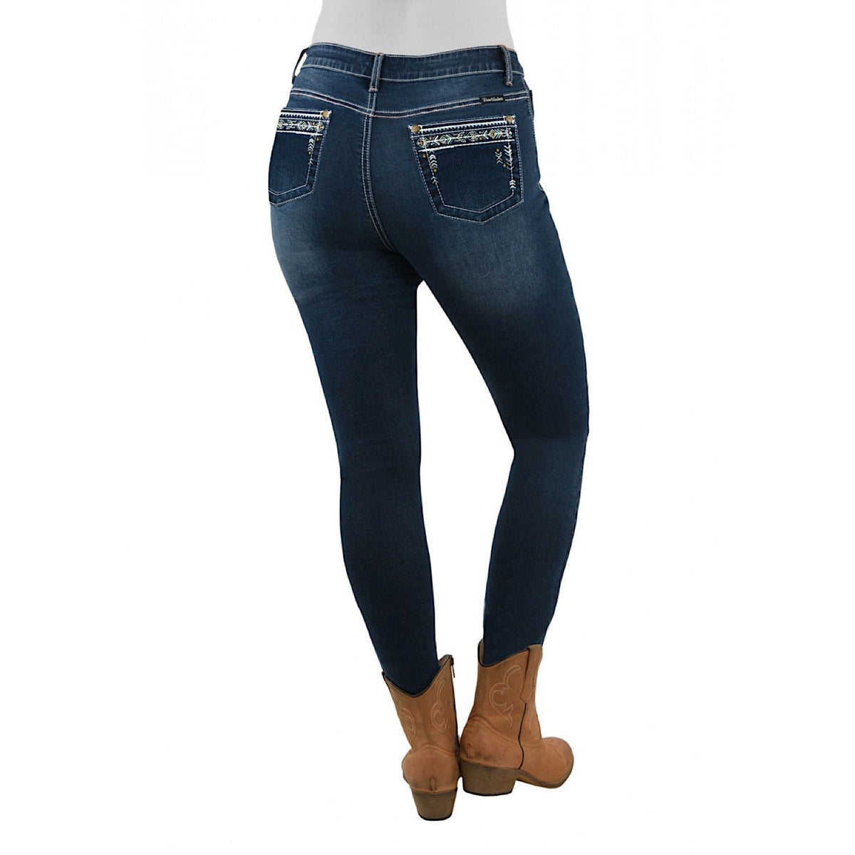 Pure Western Womens Frida Hi-Waist Super Skinny Jean 29’’ Leg Midnight