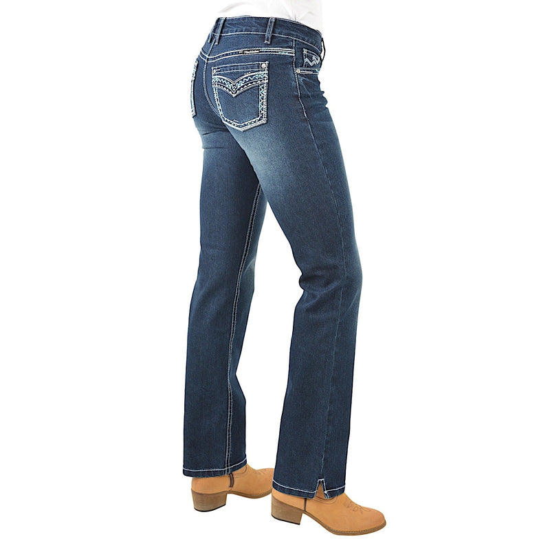 Pure Western Women’s Geraldine Straight Leg Jean-Midnight