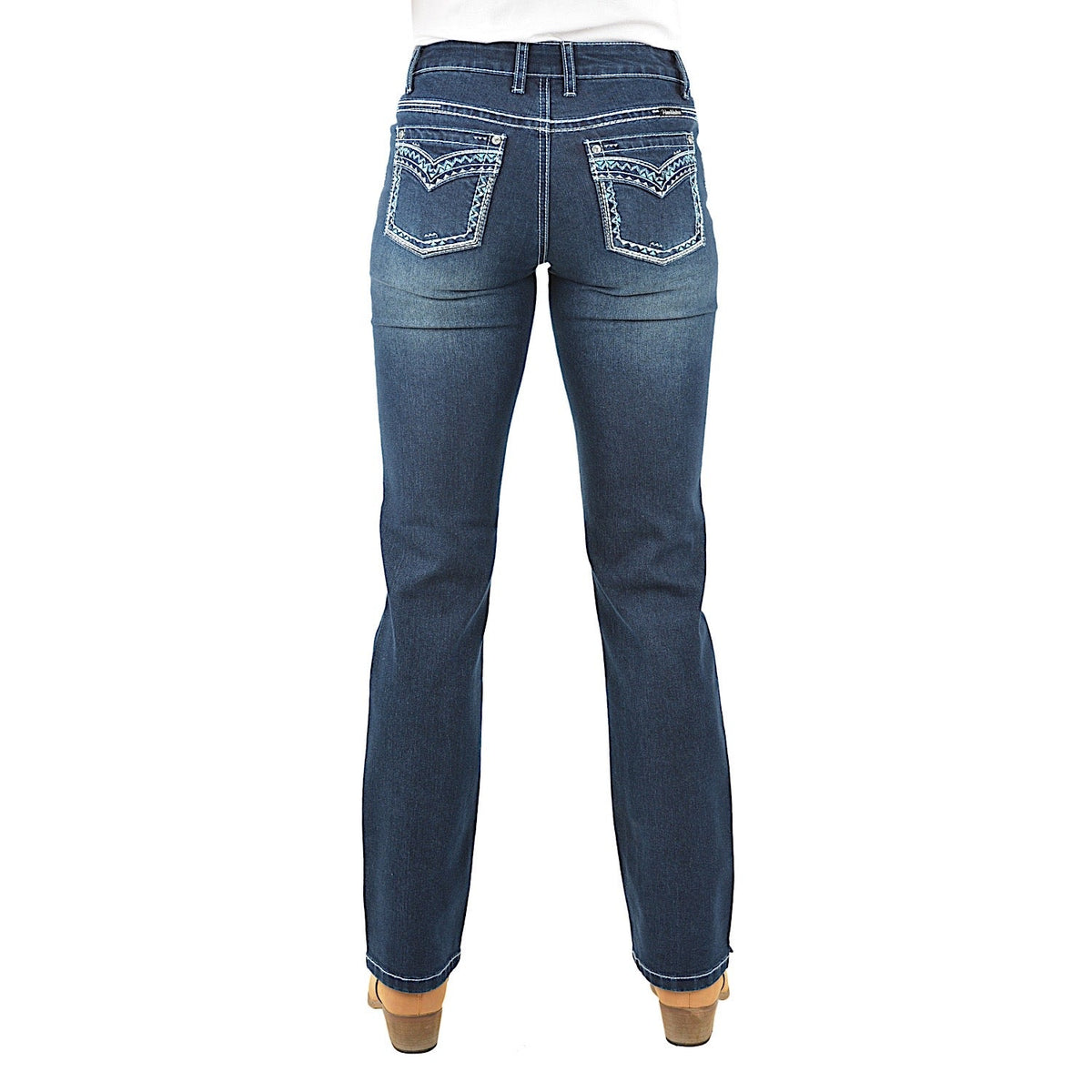Pure Western Women’s Geraldine Straight Leg Jean-Midnight