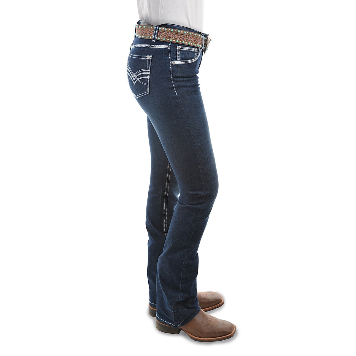 Pure Western Women’s Hannah Boot Cut Jean 34’’ Leg Midnight