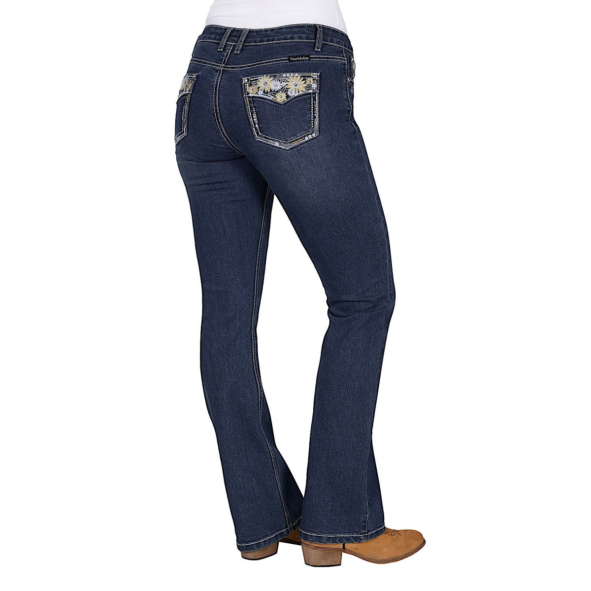 Pure Western Women’s Jay Boot Cut Jean 32L - Indigo