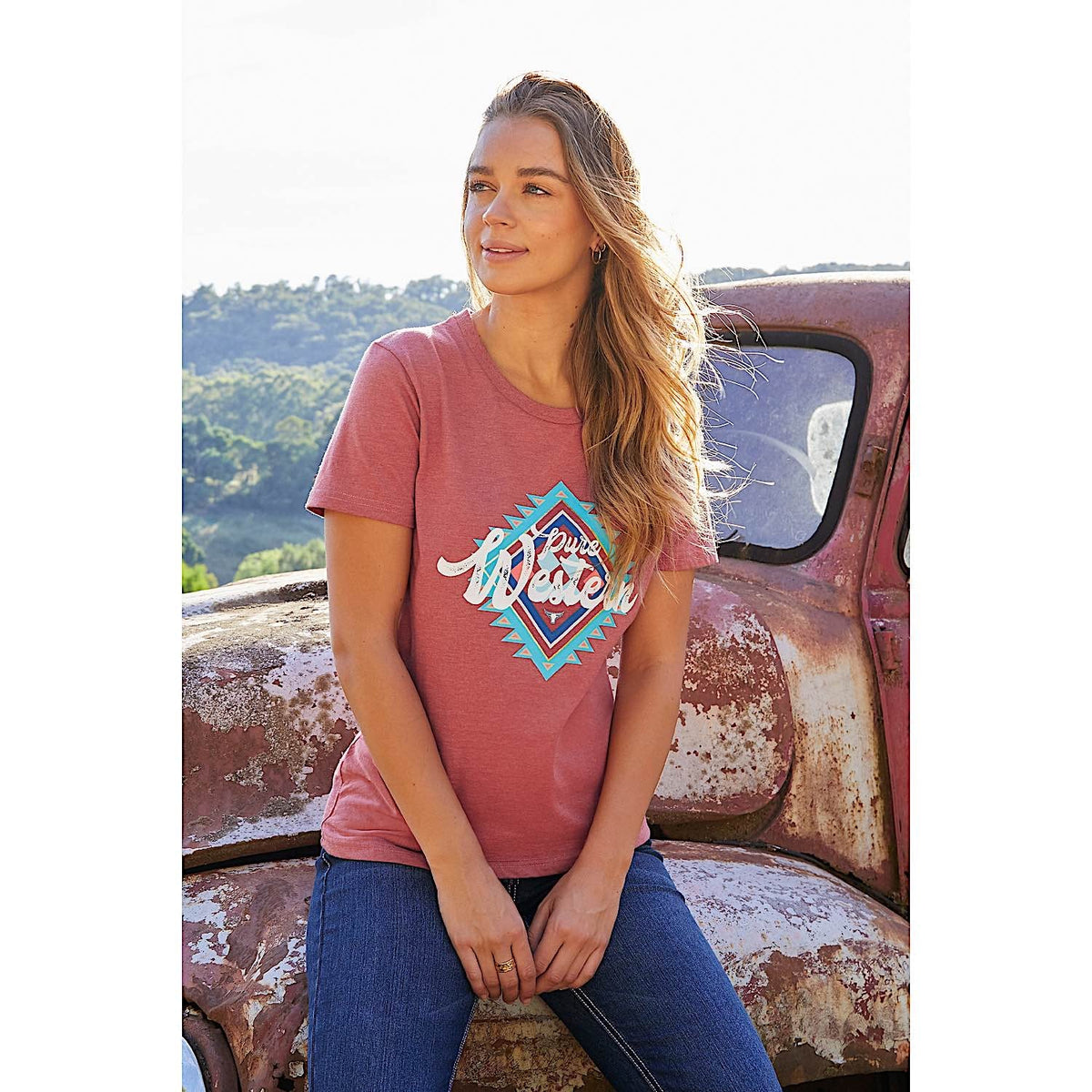 Pure Western Women’s Juliet Tee Rose