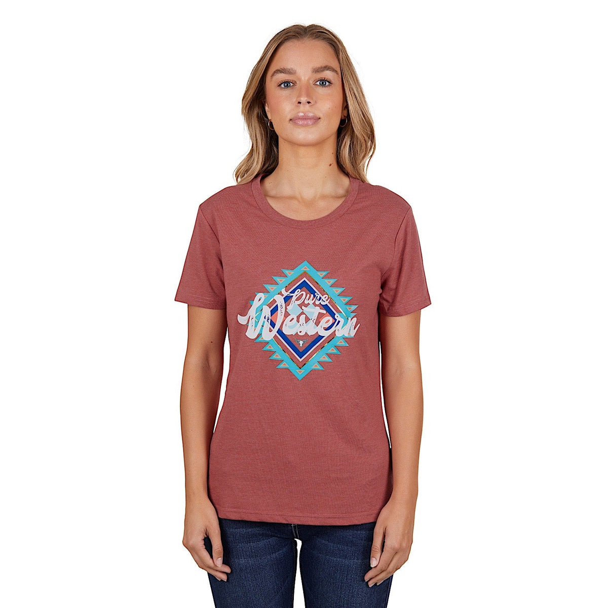 Pure Western Women’s Juliet Tee Rose