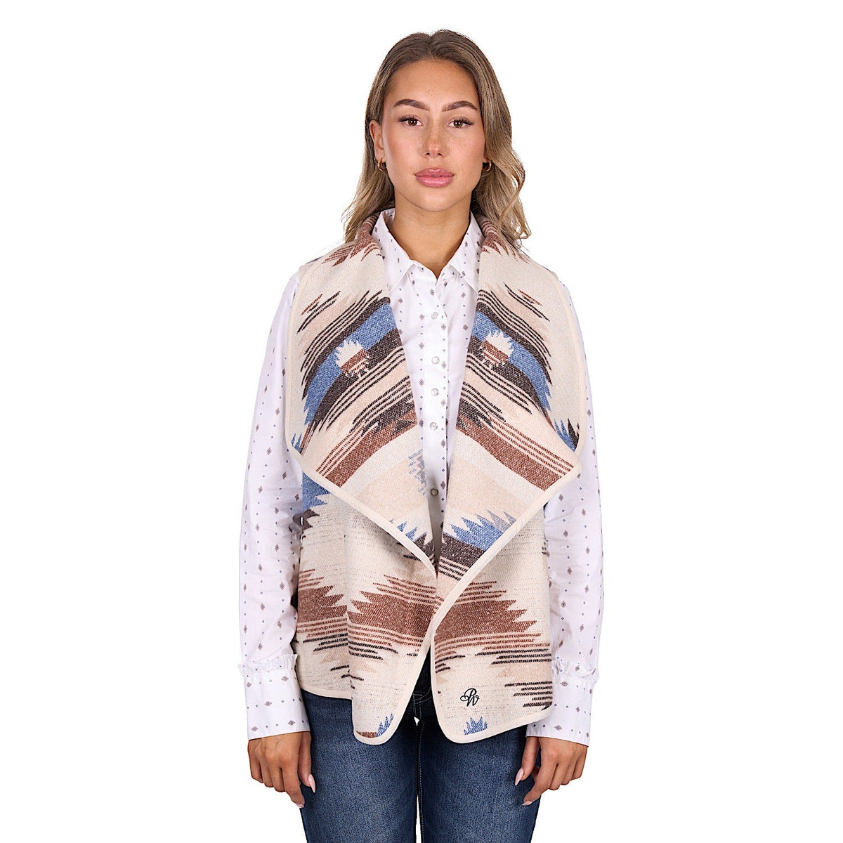 Pure Western Women’s Keegan Waterfall Vest - Multi