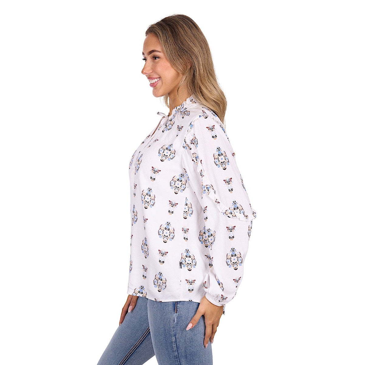 Pure Western Women’s Keeley Blouse - Ivory