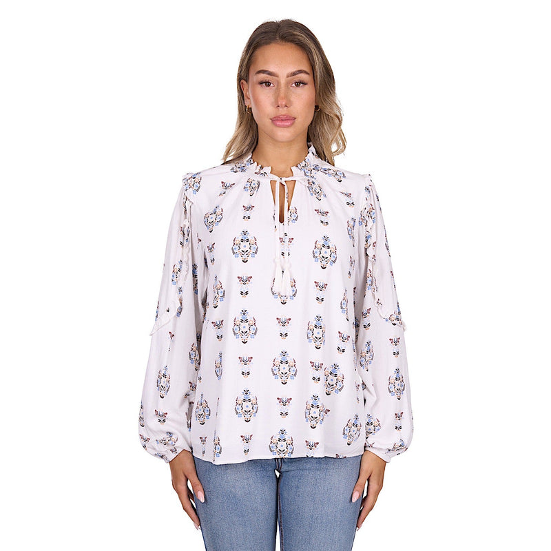 Pure Western Women’s Keeley Blouse - Ivory
