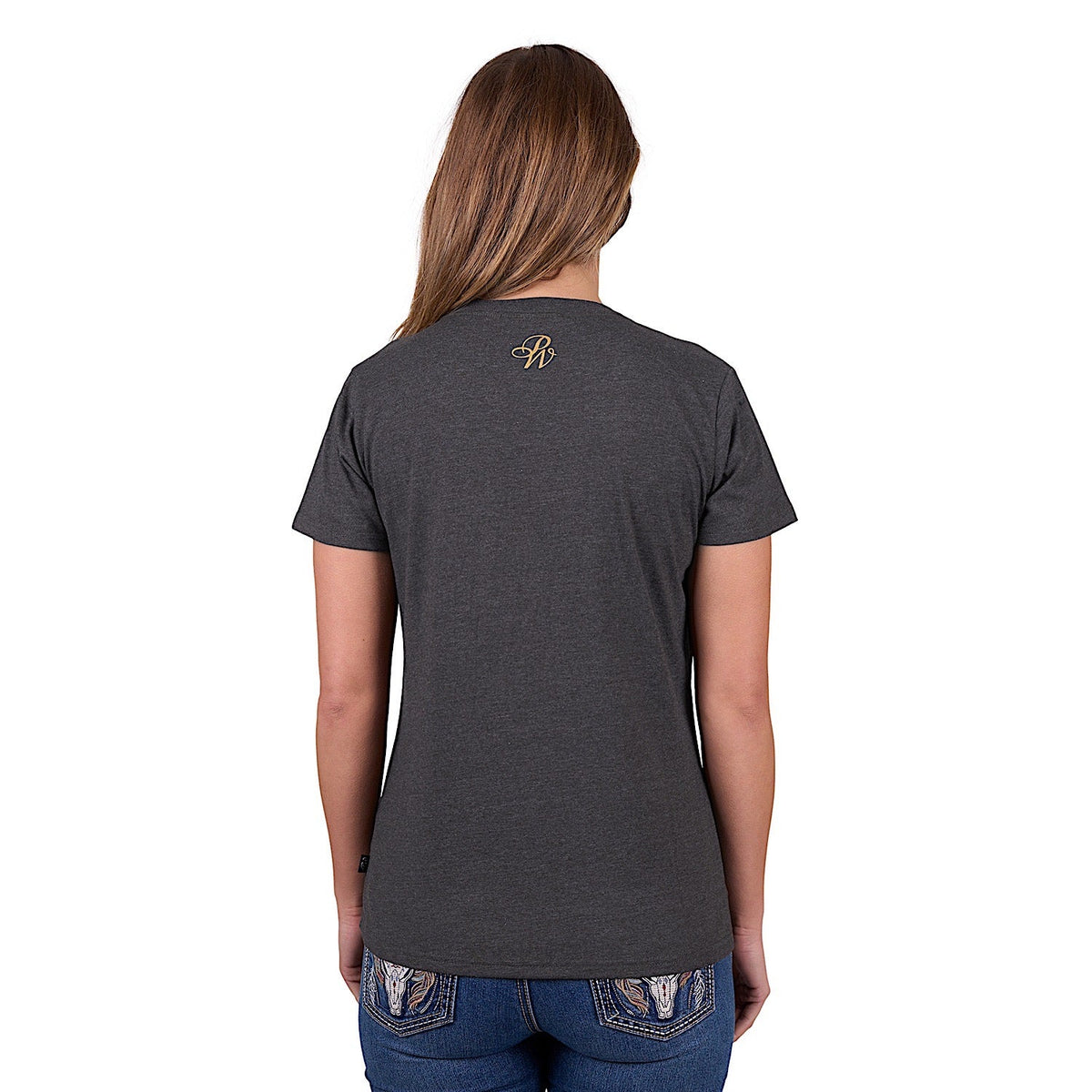 Pure Western Women’s Kendra Short Sleeve Tee - Charcoal Marle