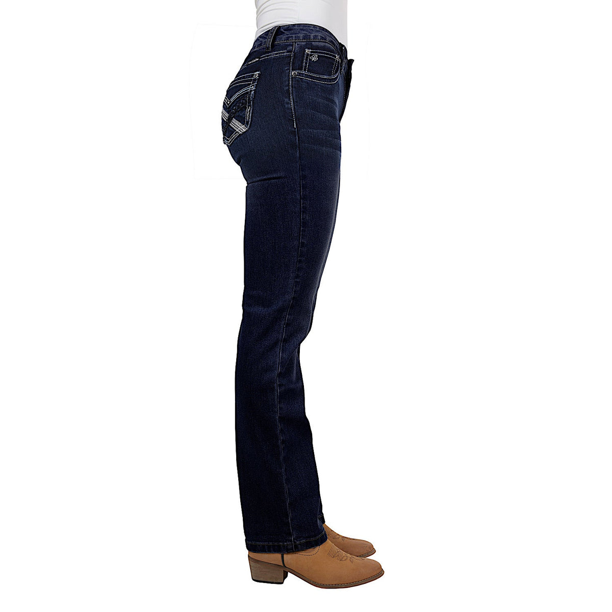 Pure Western Women’s Kim Hi Rise Boot Cut Jean 34L Midnight