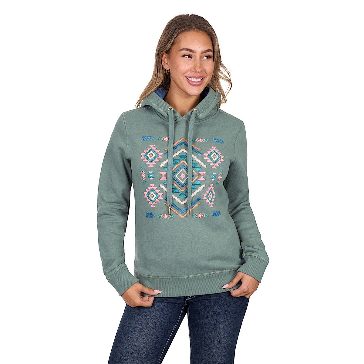 Pure Western Women’s Libbie Hoodie - Green