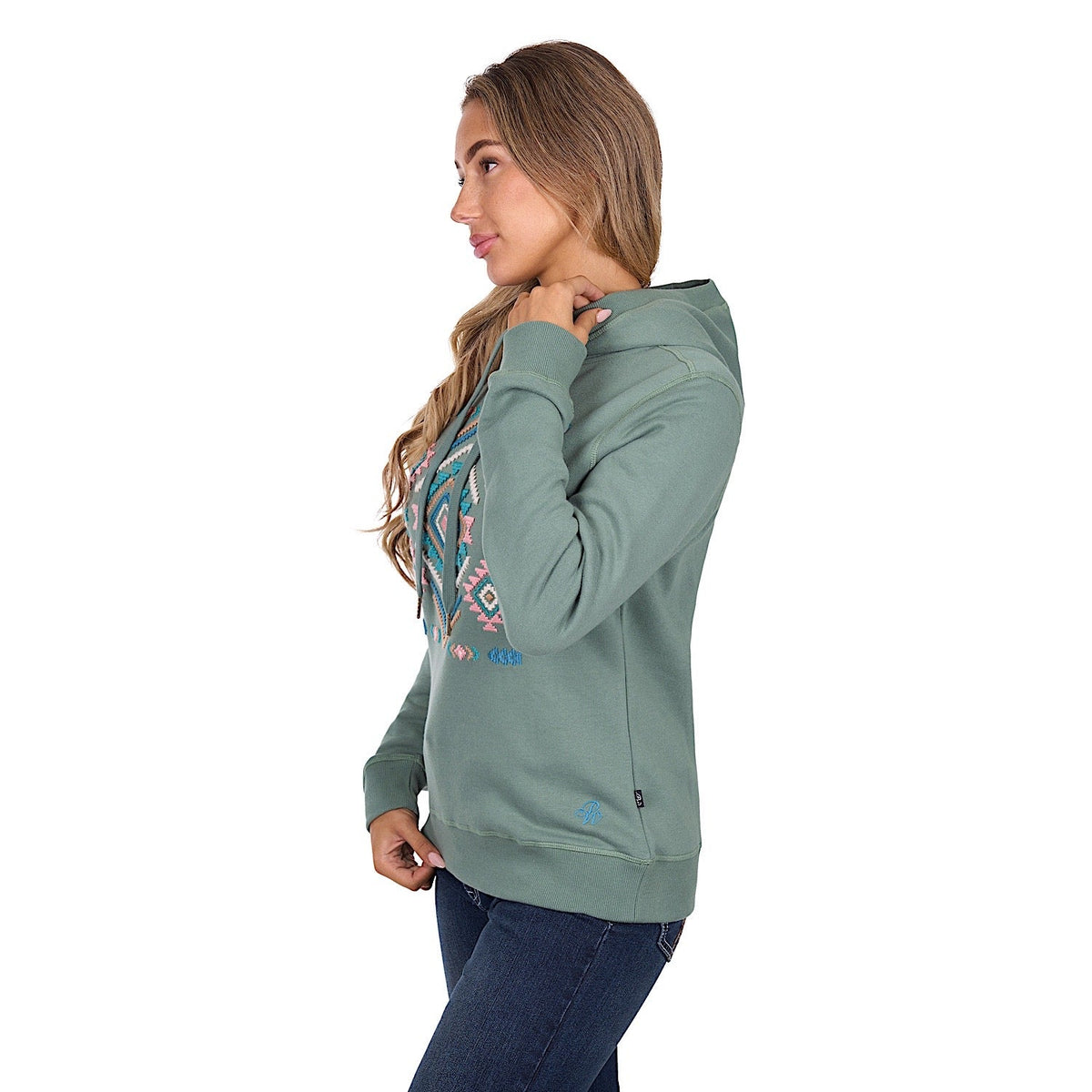 Pure Western Women’s Libbie Hoodie - Green