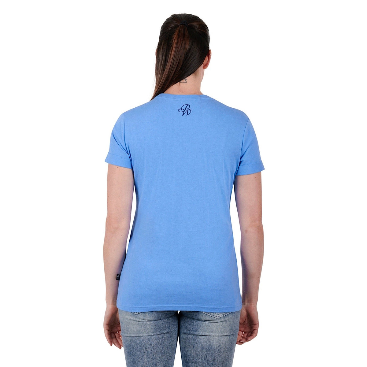 Pure Western Womens Mae Tee-Cornflower