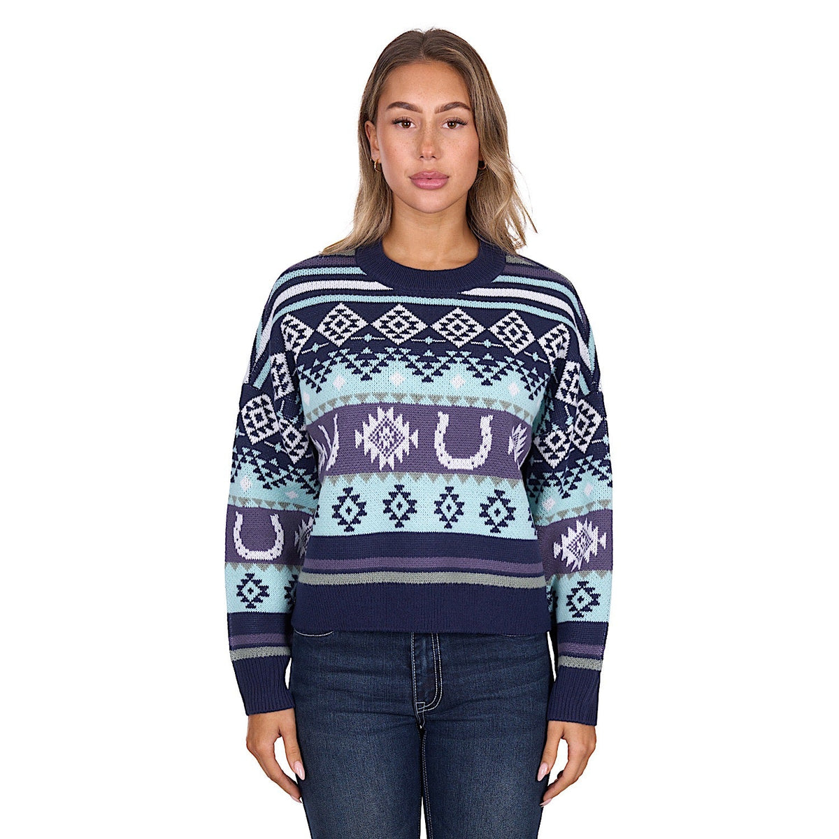 Pure Western Women’s Margo Pullover - Navy