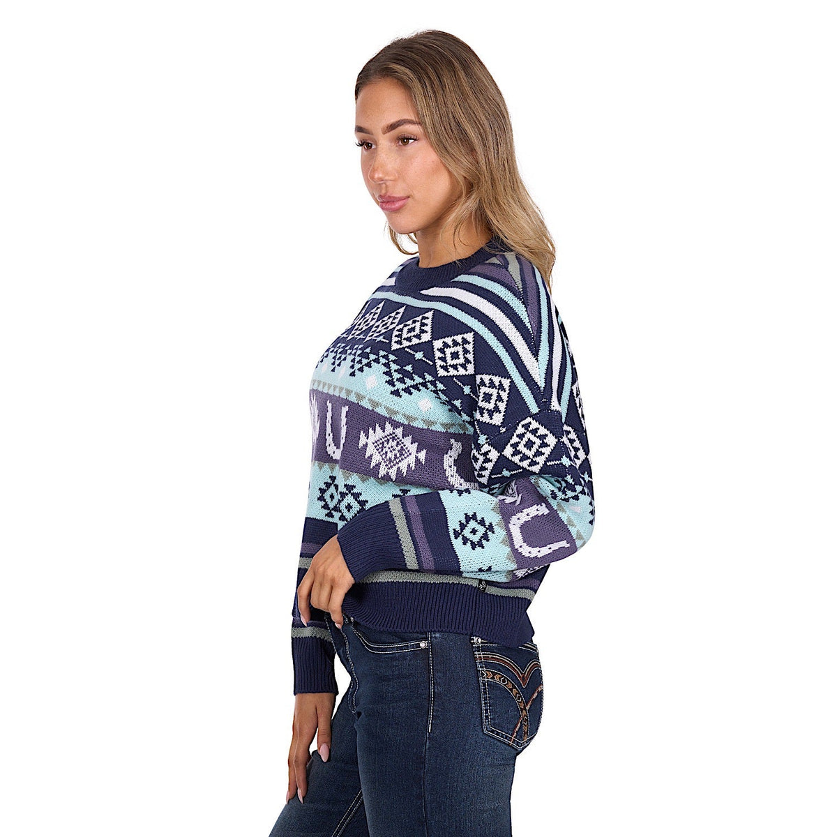 Pure Western Women’s Margo Pullover - Navy