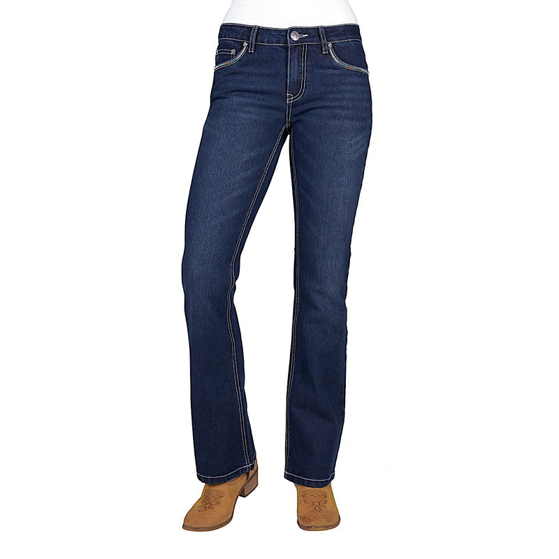 Pure Western Women’s Meg Boot Cut Jean 32’’ Leg - Evening Sky