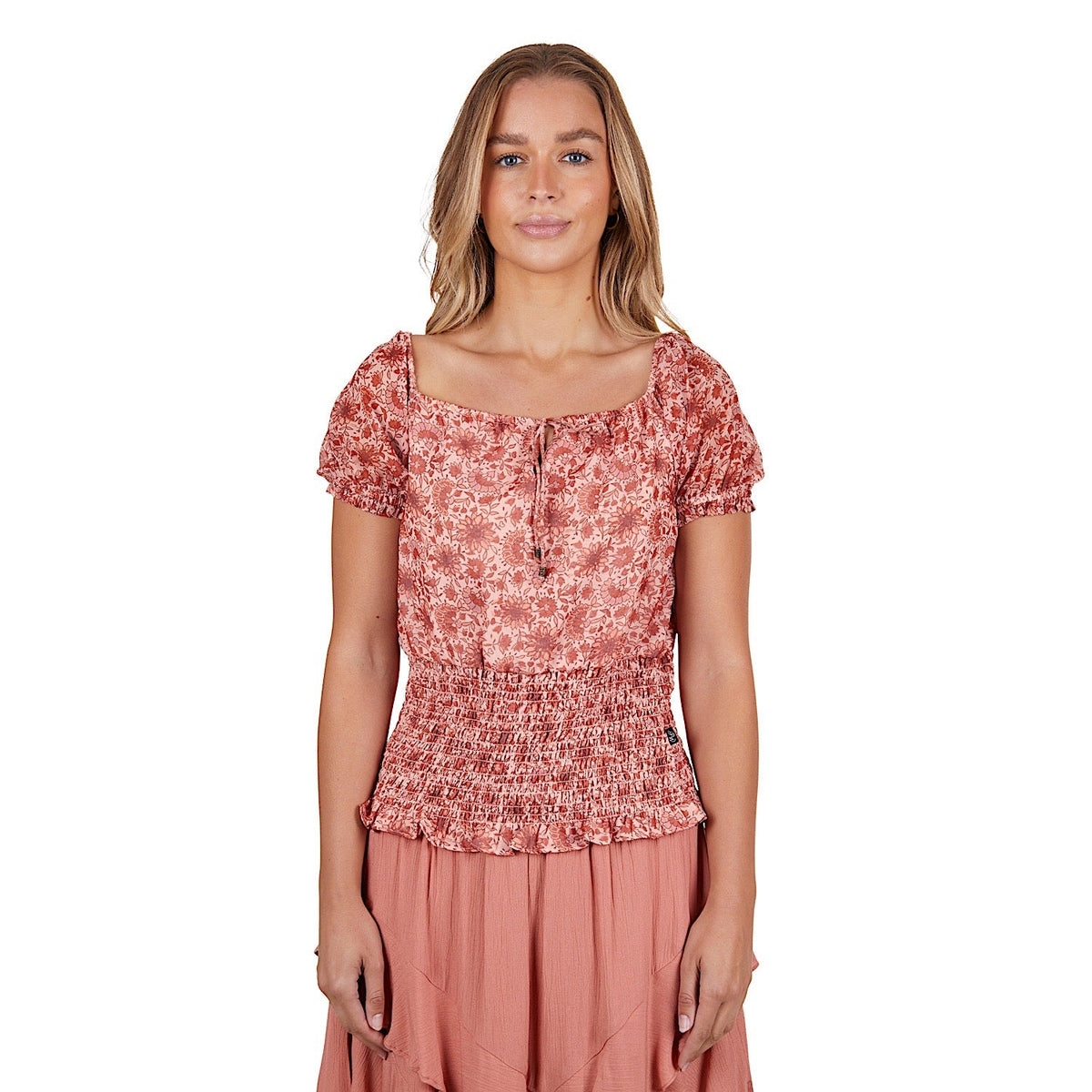 Pure Western Women’s Montana Blouse Rust