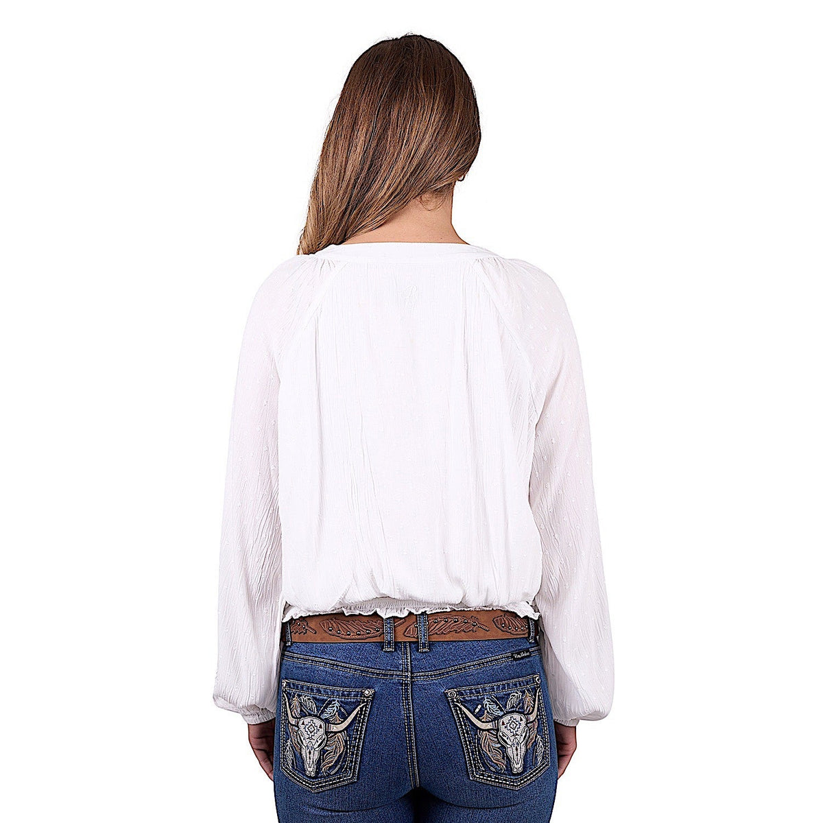 Pure Western Women’s Nelly Blouse - Ivory