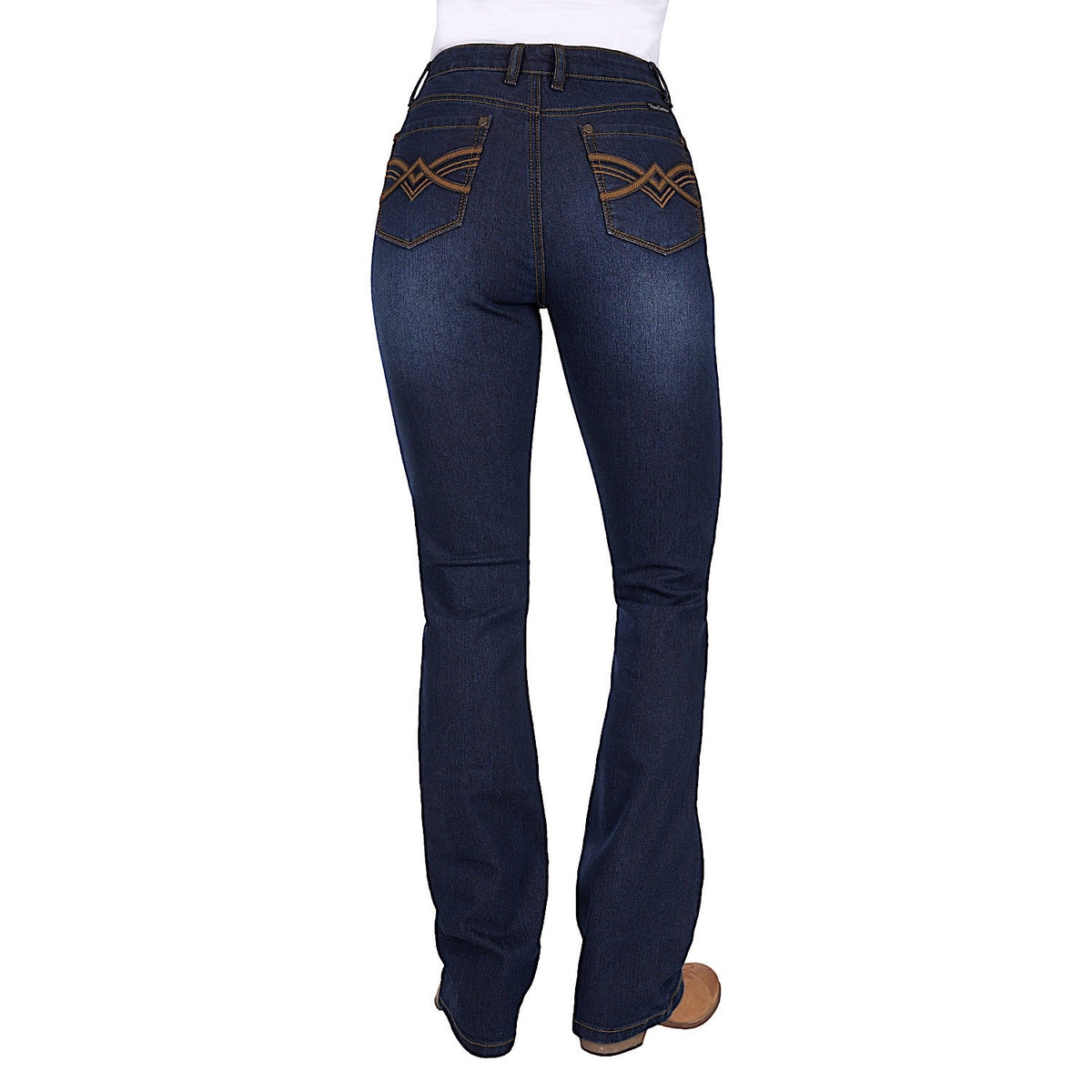 Pure Western Women’s Nova High Rise Boot Cut Jean 34L - Dark Ink