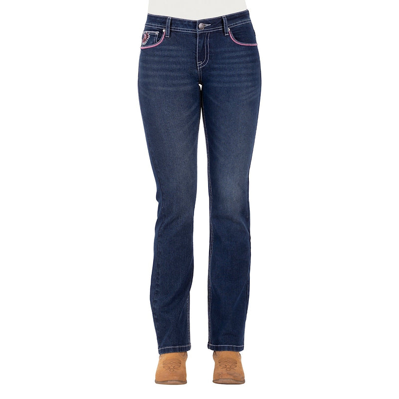 Pure Western Women’s Odelia Boot Cut Jean-Darkest Night