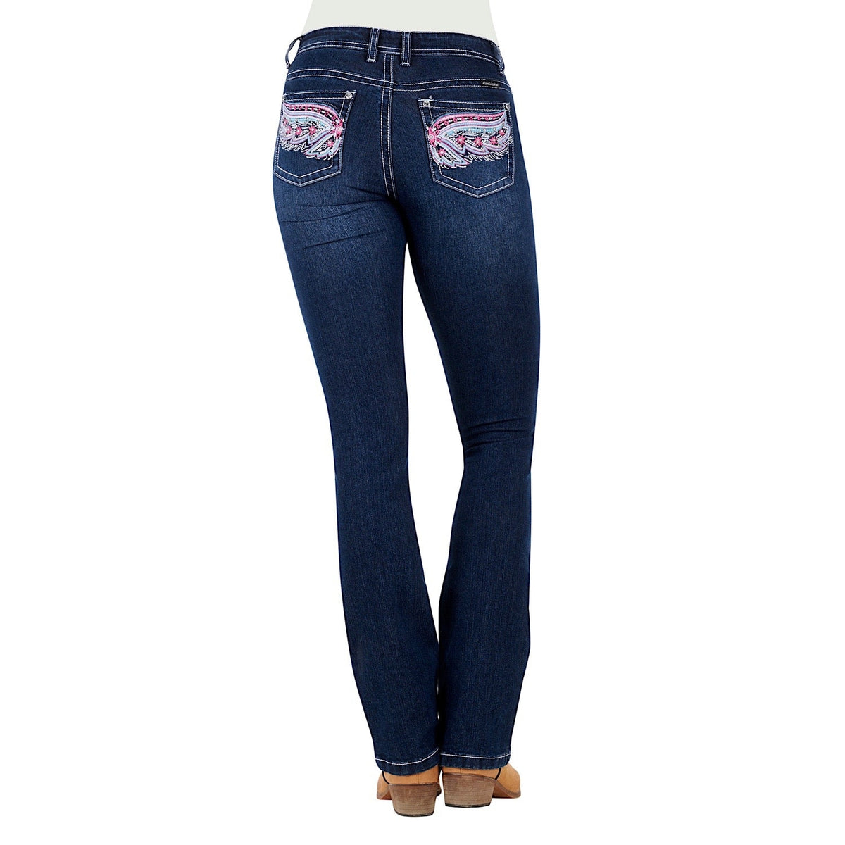 Pure Western Women’s Odelia Boot Cut Jean-Darkest Night