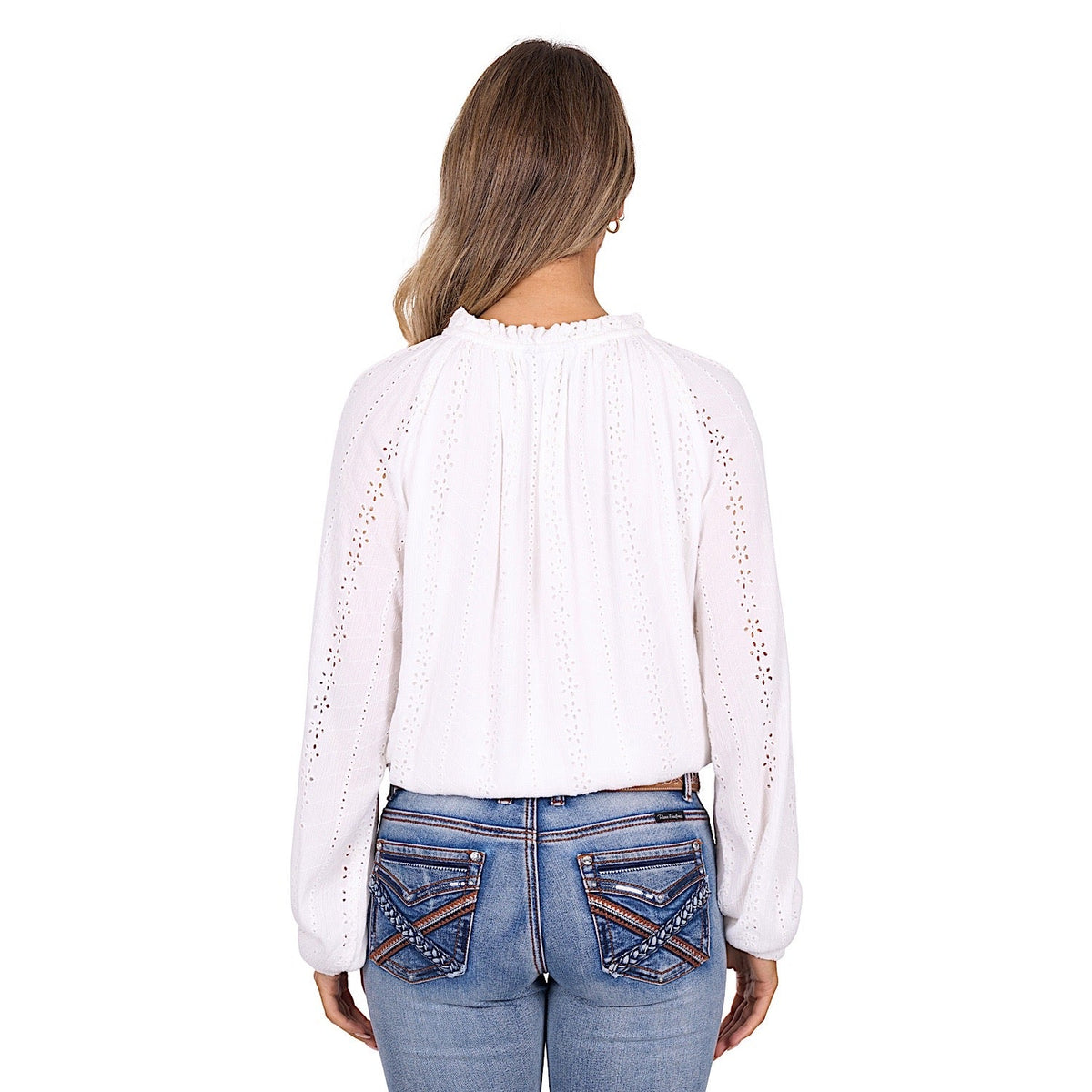 Pure Western Women’s Pepper Blouse - White