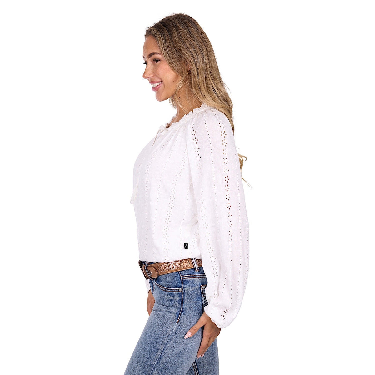 Pure Western Women’s Pepper Blouse - White