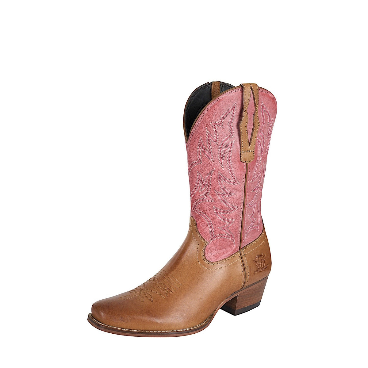 Pure Western Women’s Pioneer Boot - Honey/Powder Pink