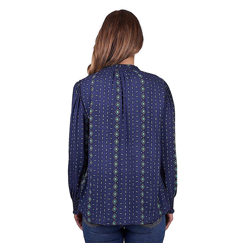 Pure Western Women’s Rachel Blouse - Navy